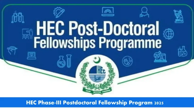 HEC Post Doctoral Fellowship Program 2026 (Phase III)