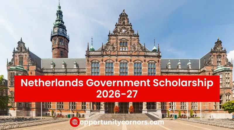Netherlands Government Scholarship 2026-27