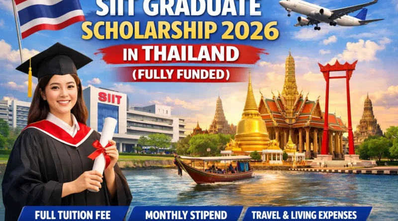 SIIT Graduate Scholarship 2026 in Thailand (Fully Funded)