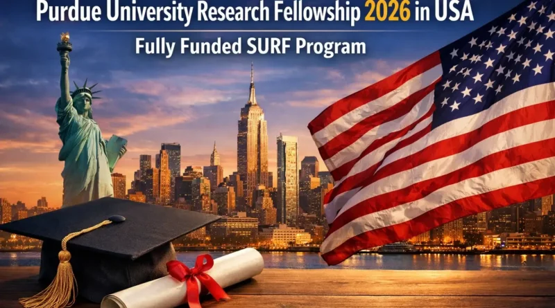 Purdue University Research Fellowship 2026 in USA Fully Funded SURF Program