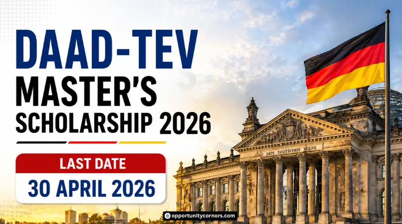 DAAD-TEV Master’s Scholarship 2026 in Germany (Fully Funded)