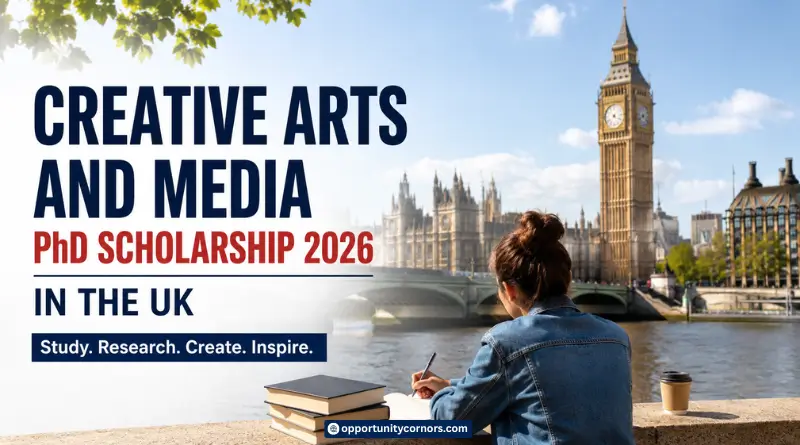 Creative Arts and Media PhD Scholarship 2026 in the UK | Fully Funded Opportunity