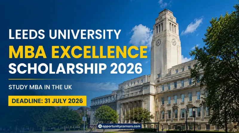 Leeds University MBA Excellence Scholarship 2026 in UK
