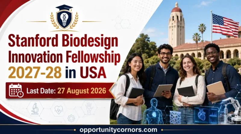 Stanford Biodesign Innovation Fellowship 2027-28 in USA