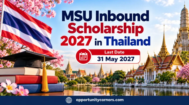MSU Inbound Scholarship 2027 in Thailand