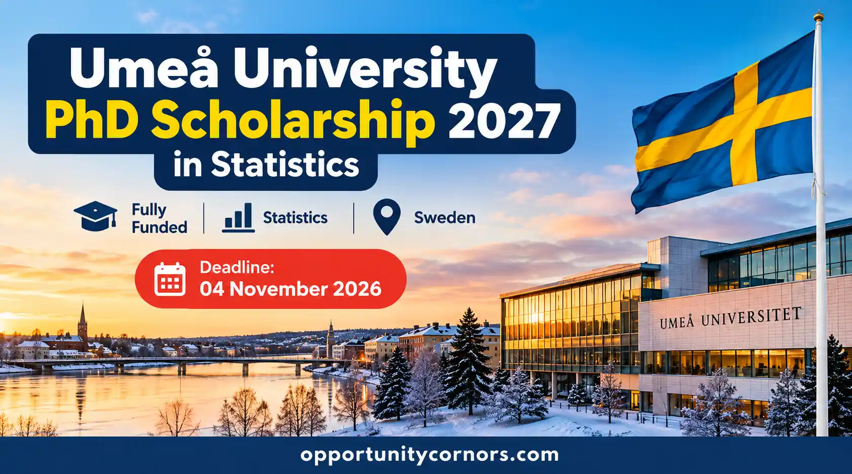 Umeå University PhD Scholarship 2027 in Sweden | Fully Funded