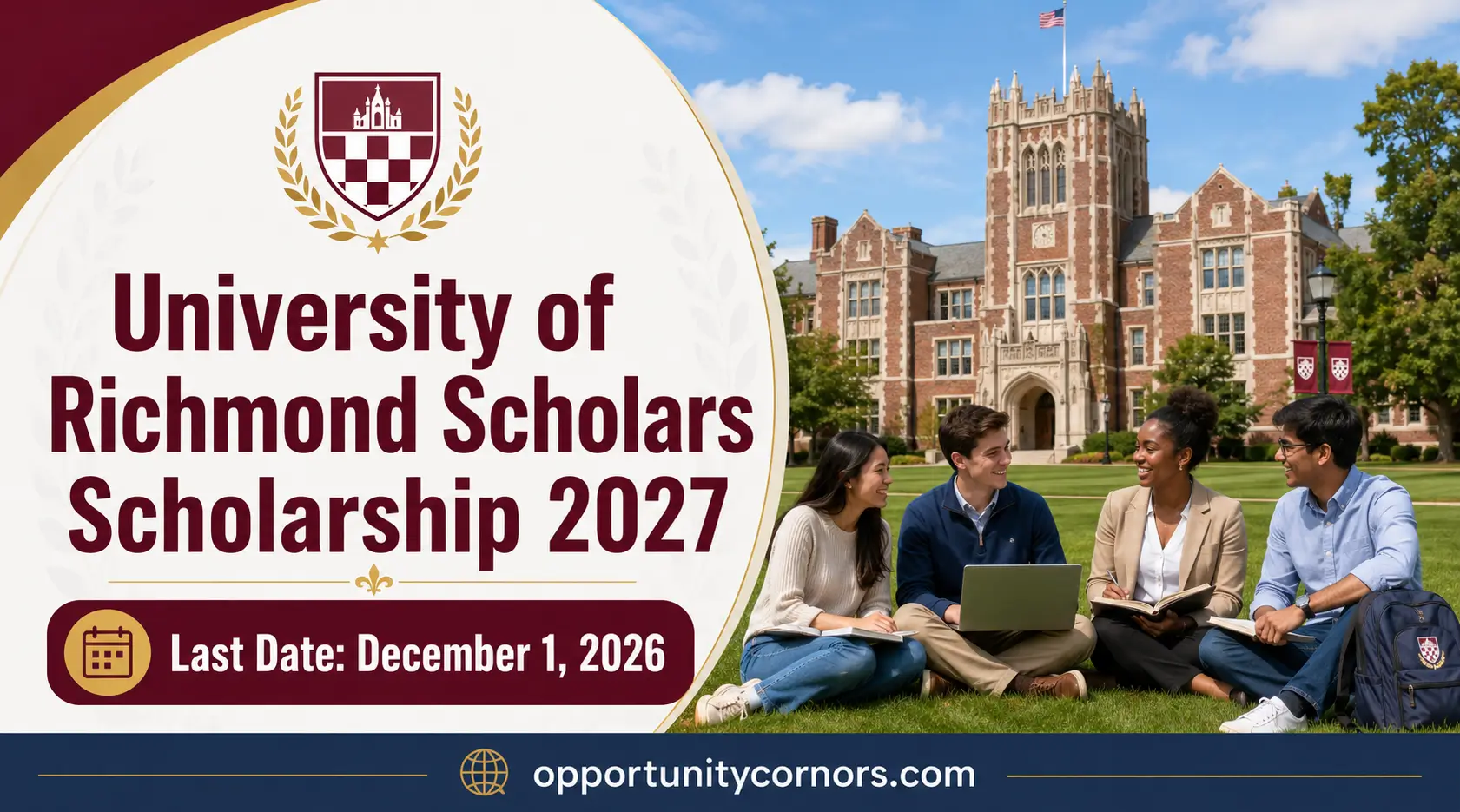 University of Richmond Scholars Scholarship 2027 | Full Tuition, Housing & Food