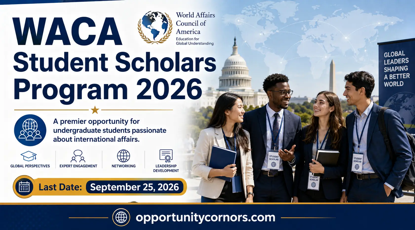 WACA Student Scholars Program 2026 in USA | Fully Funded