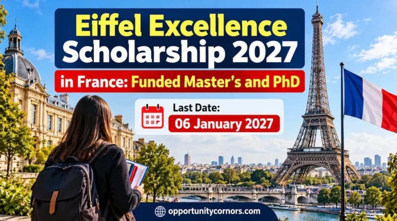 Eiffel Excellence Scholarship 2027 in France
