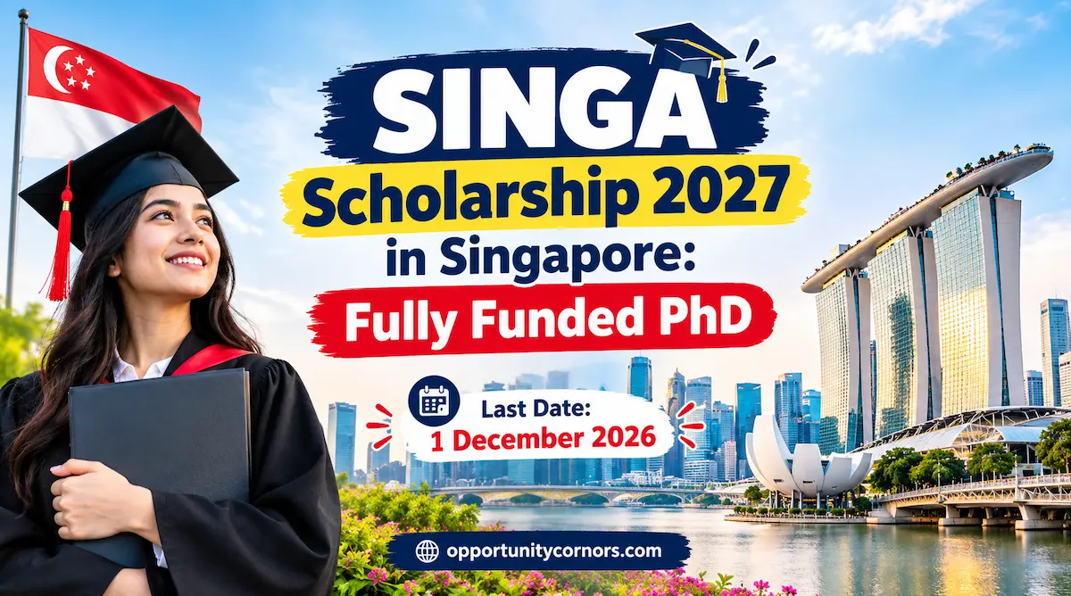 SINGA Scholarship 2027 in Singapore: Fully Funded PhD