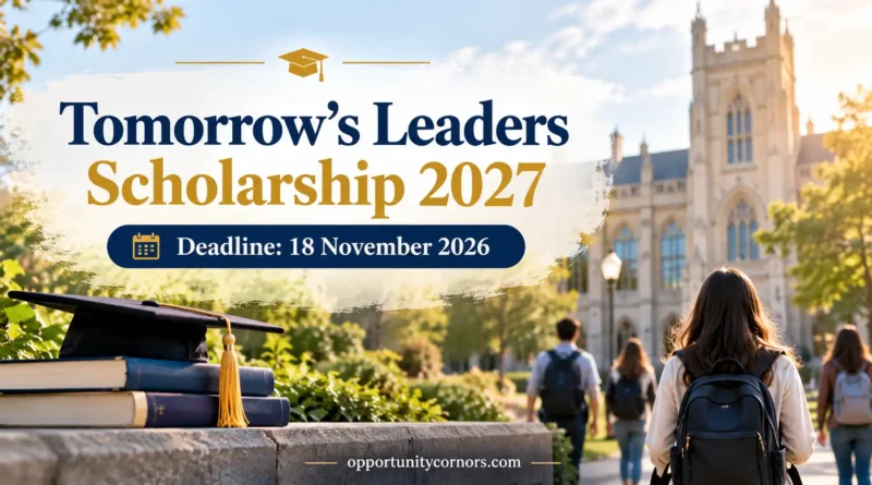 Tomorrow’s Leaders Scholarship 2027 in Lebanon (Fully Funded)